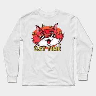 Cat Time Long Sleeve T-Shirt